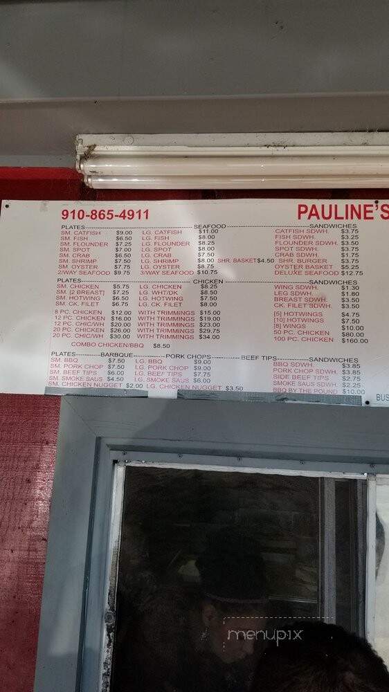 Pauline's Place - Saint Pauls, NC menu_pic