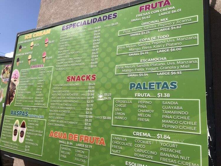 Yusma - Mission, TX menu_pic