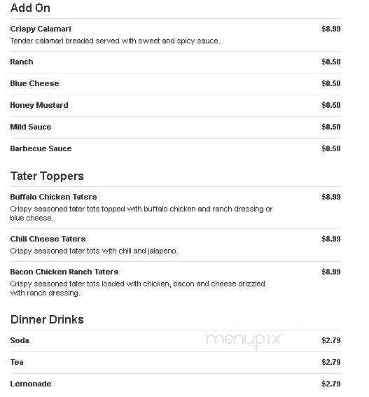 Duke's Wings And Seafood - Calhoun, GA menu_pic