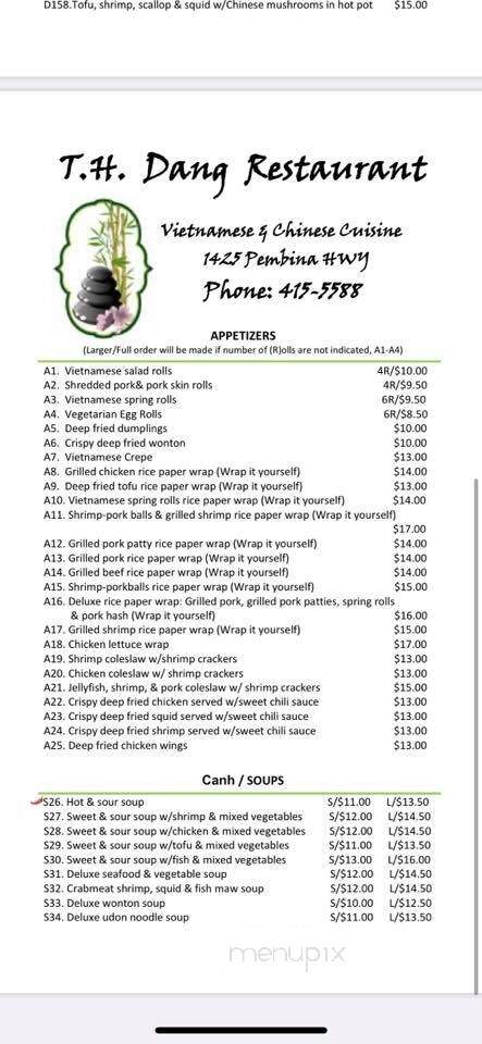 TH Dang Restaurant - Winnipeg, MB