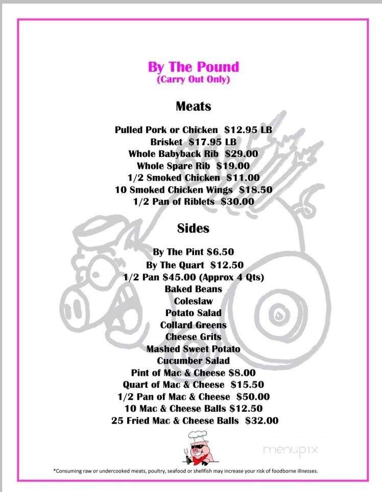 Pig Out BBQ & Southern Soul Food - Bradenton, FL menu_pic