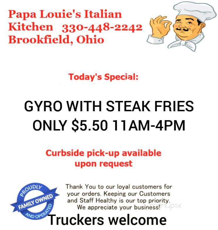 Papa Louie's Italian Kitchen - Brookfield, OH