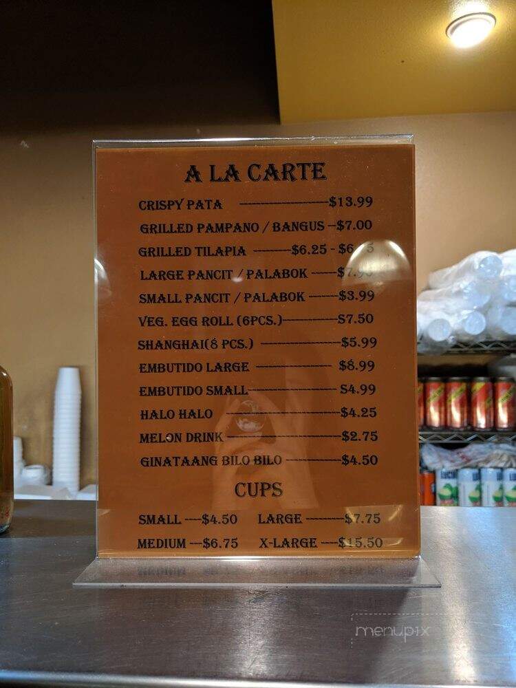 Sawali Grill - Anaheim, CA menu_pic