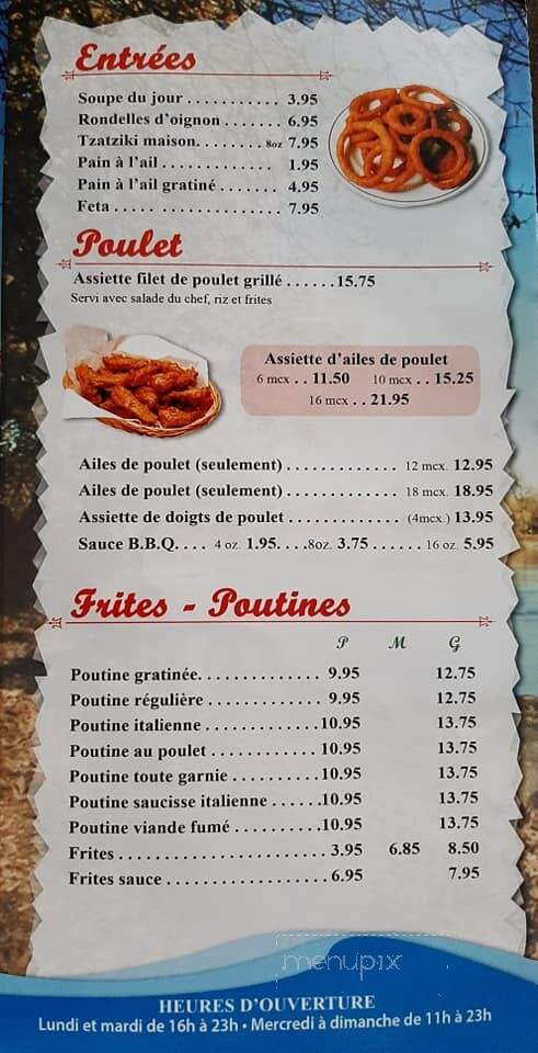 Bellarive Pizzeria Restaurant - Salaberry-De-Valleyfield, QC menu_pic