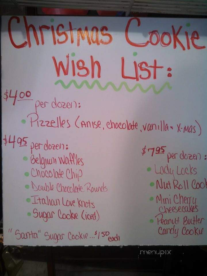 Rosa's Bakery & Pizza Shop - New Kensington, PA menu_pic