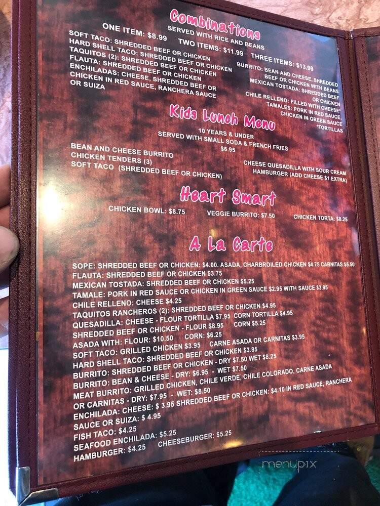 Graciana Mexican Deli - San Fernando, CA menu_pic