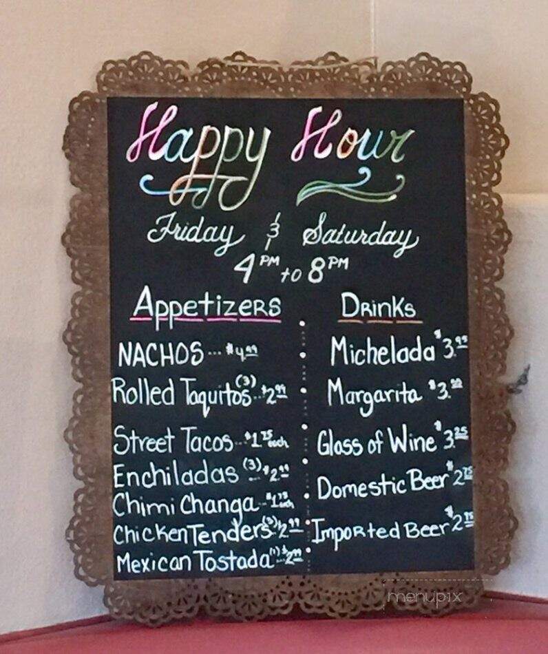 Graciana Mexican Deli - San Fernando, CA menu_pic
