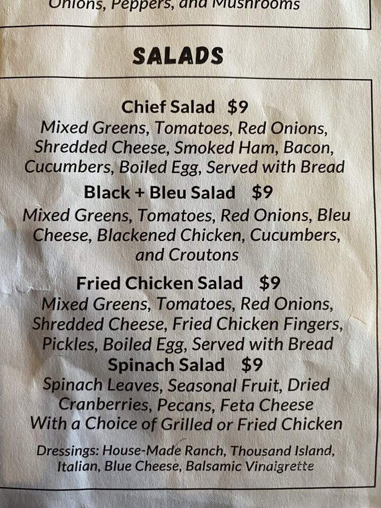 The Downtown Chief - Gadsden, AL menu_pic