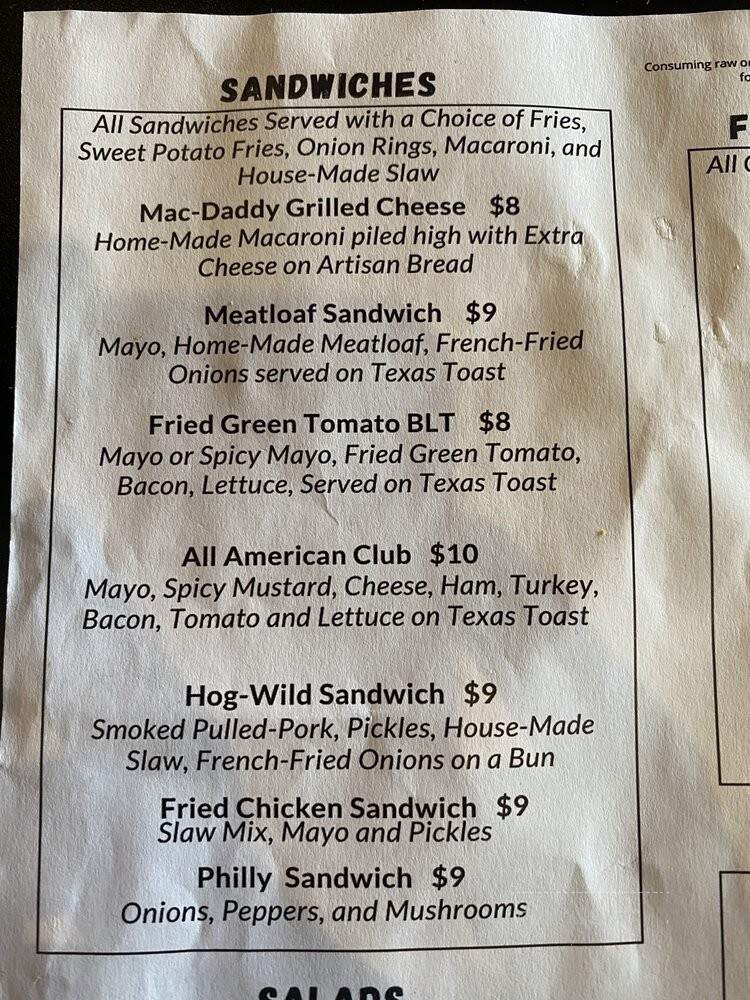 The Downtown Chief - Gadsden, AL menu_pic