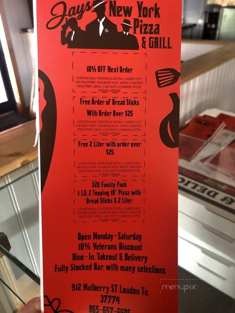 Jay Grill - Loudon, TN menu_pic