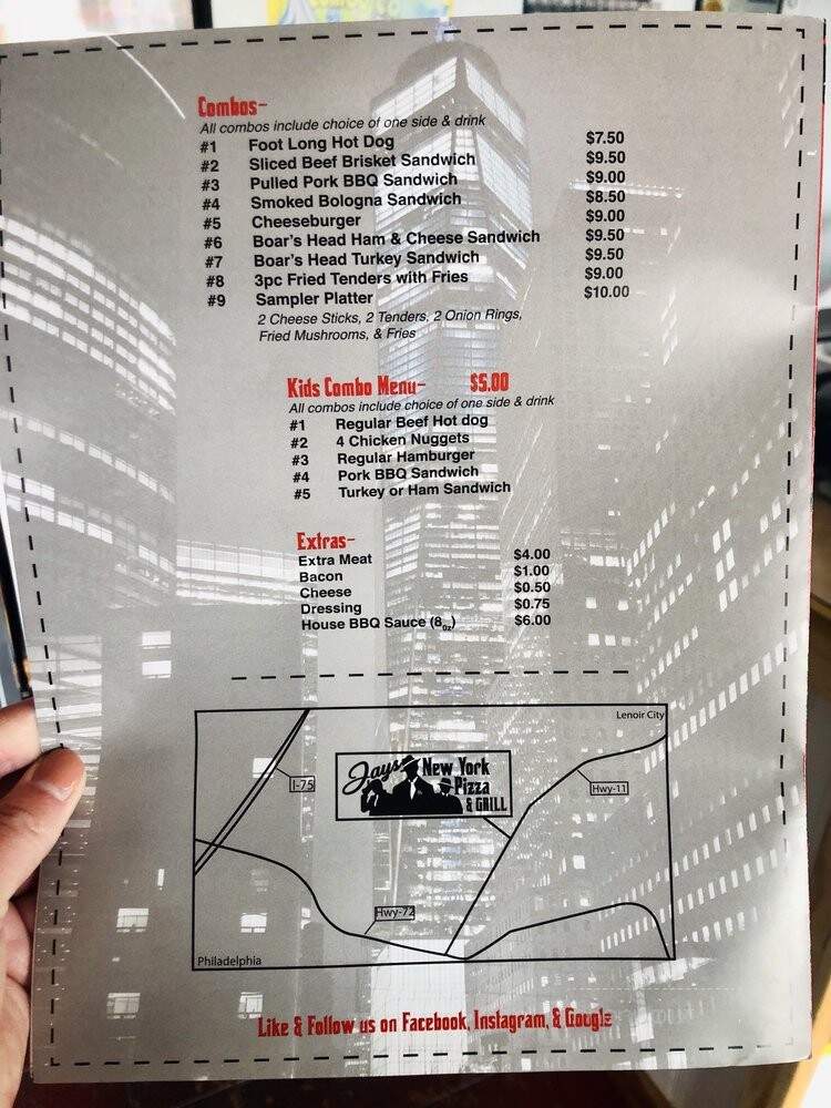 Jay Grill - Loudon, TN menu_pic