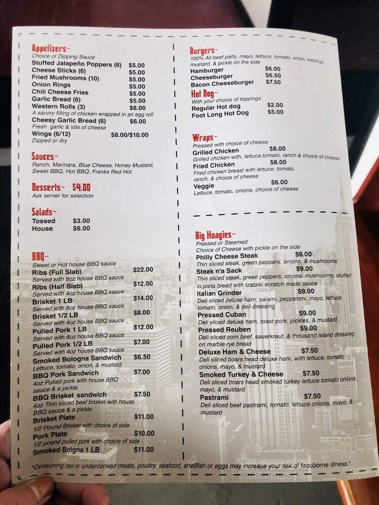 Jay Grill - Loudon, TN menu_pic