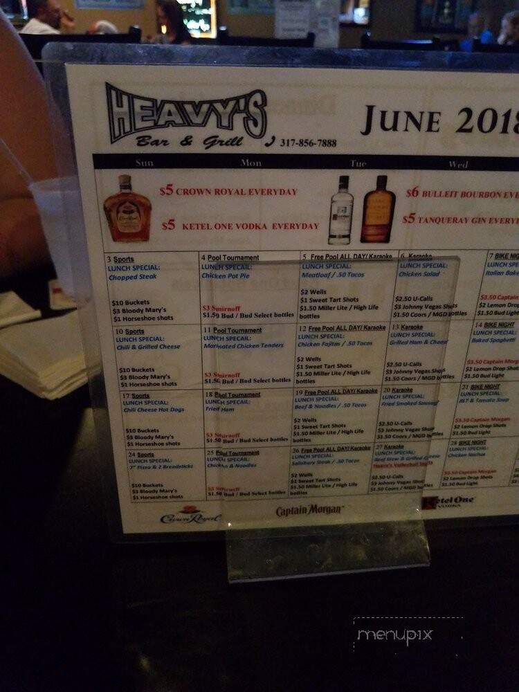 Heavy's Sports Cafe - Camby, IN