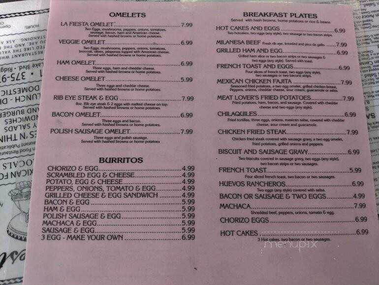 La Fiesta Sandwiches & Things - Ridgecrest, CA menu_pic
