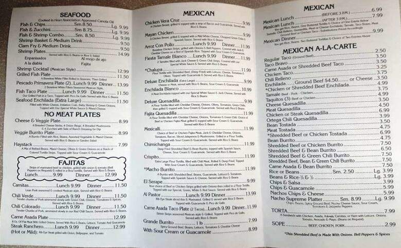 La Fiesta Sandwiches & Things - Ridgecrest, CA menu_pic