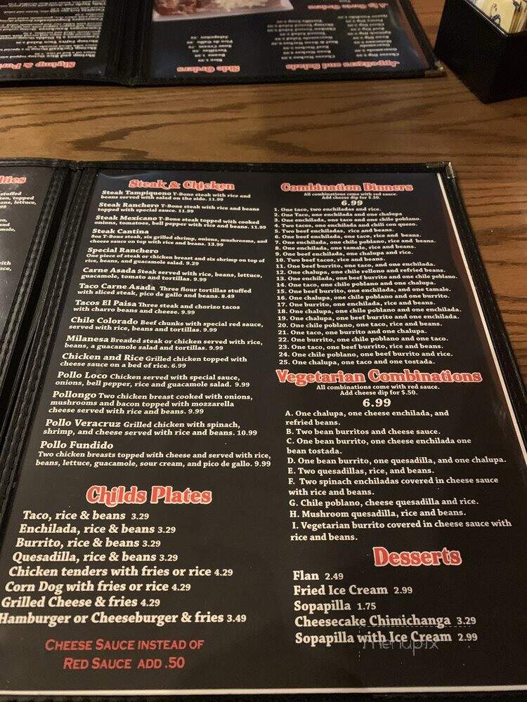 El Parian - Pine Bluff, AR menu_pic