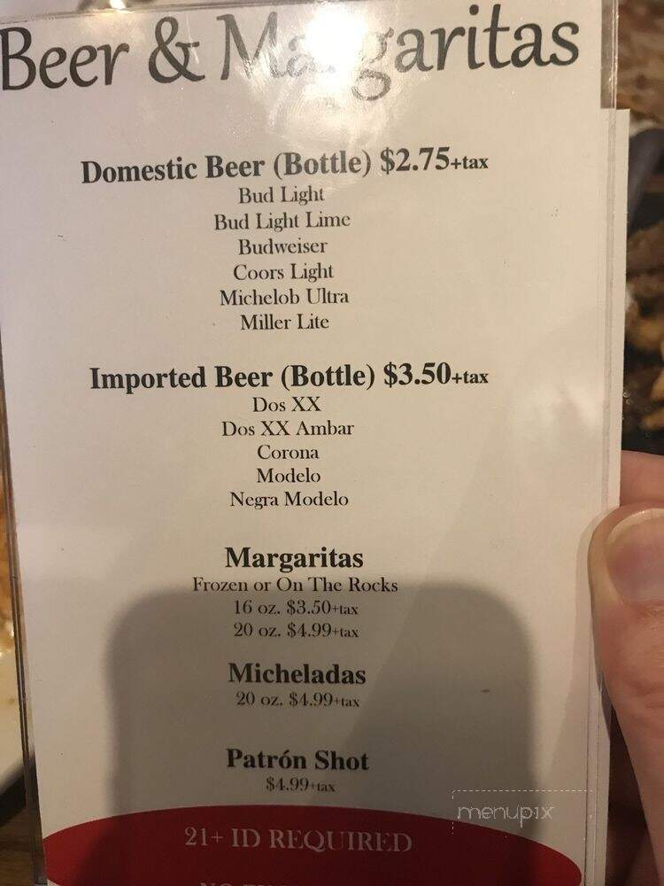 El Parian - Pine Bluff, AR menu_pic