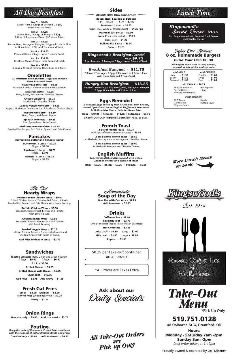 Kingswood Restaurants - Brantford, ON