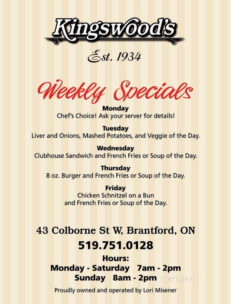 Kingswood Restaurants - Brantford, ON