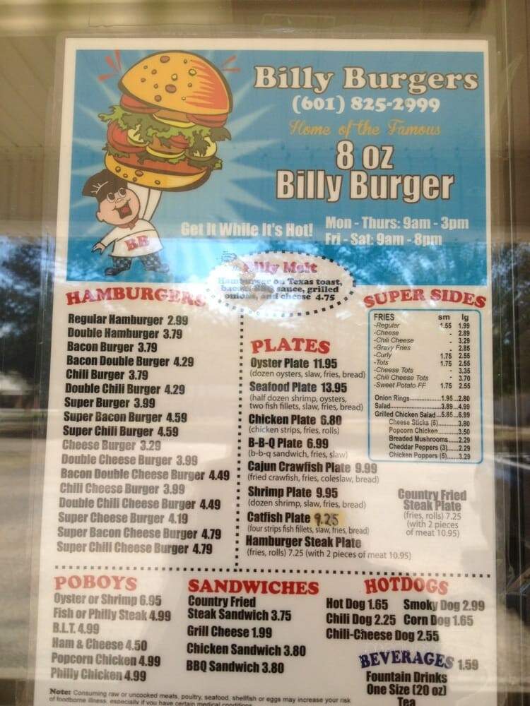 Billy's Burgers - Brandon, MS