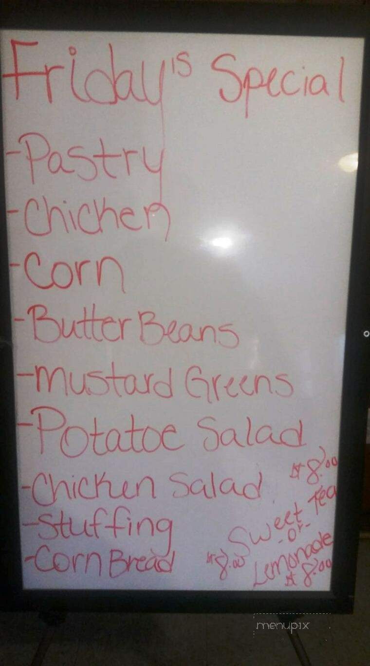 Blue's Cafe - Maxton, NC menu_pic