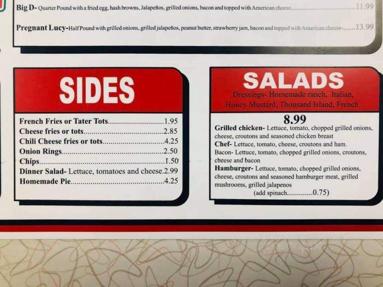 Hamburger Inn - Ardmore, OK menu_pic