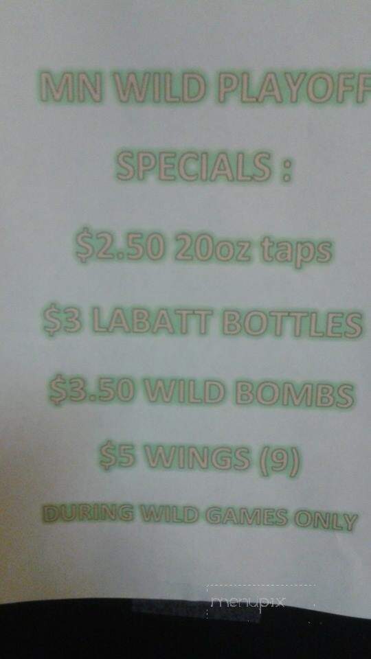 Clover Leaf Bar & Grill - Newport, MN menu_pic