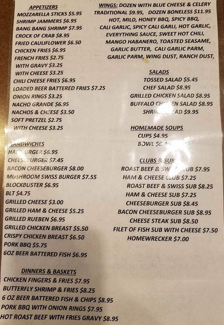 West End Cafe - Carlisle, PA menu_pic