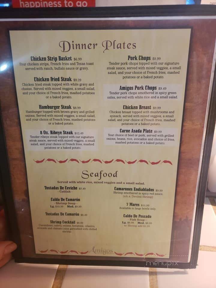 Amigos Mexican Restaurant - Roswell, NM menu_pic