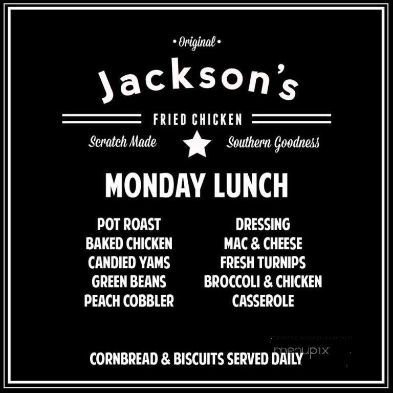 Jackson Fried Chicken - Camden, AL menu_pic