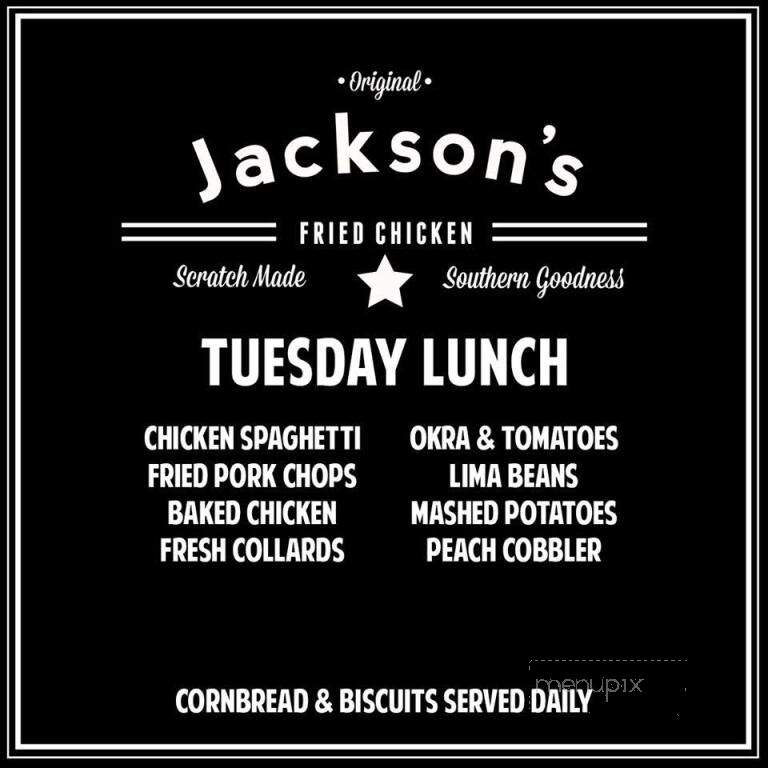 Jackson Fried Chicken - Camden, AL menu_pic