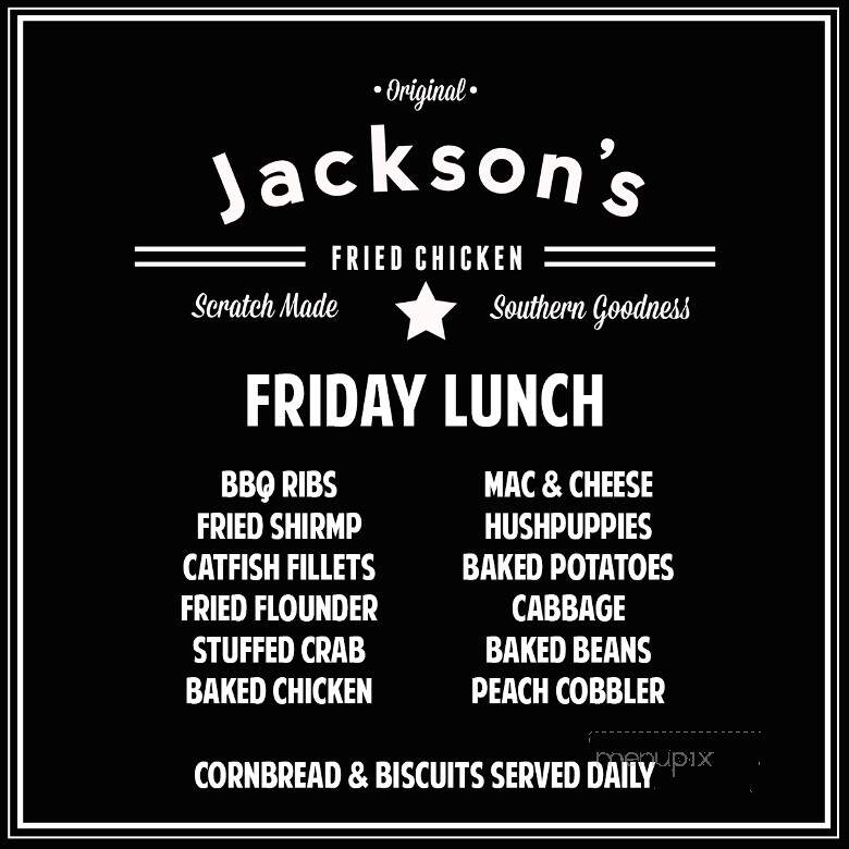 Jackson Fried Chicken - Camden, AL menu_pic