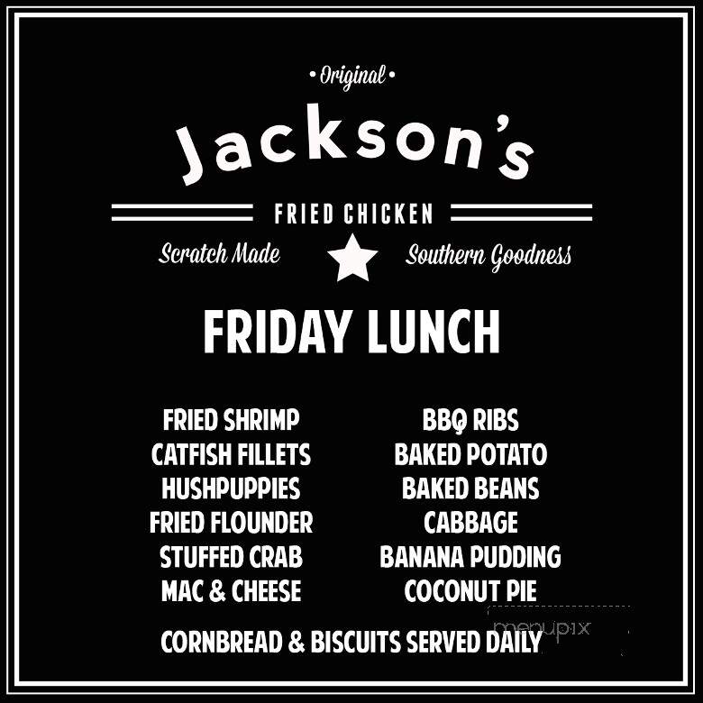 Jackson Fried Chicken - Camden, AL menu_pic