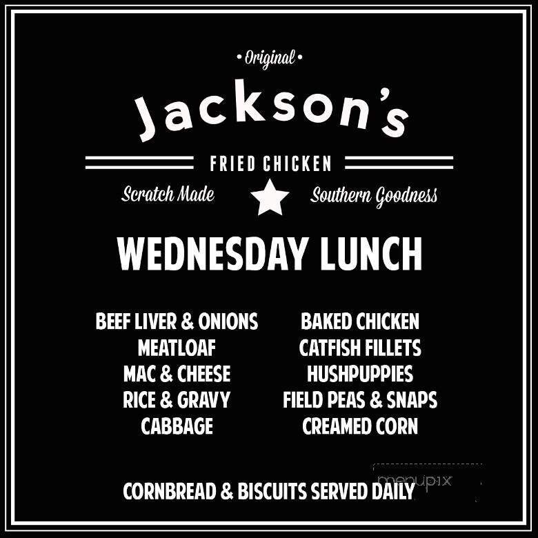 Jackson Fried Chicken - Camden, AL menu_pic