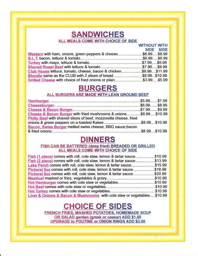 Small Dimensions - Haldimand, ON menu_pic