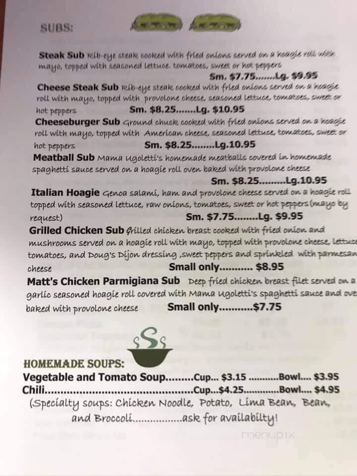 Joe's Viaduct Restaurant - Cumberland, MD menu_pic
