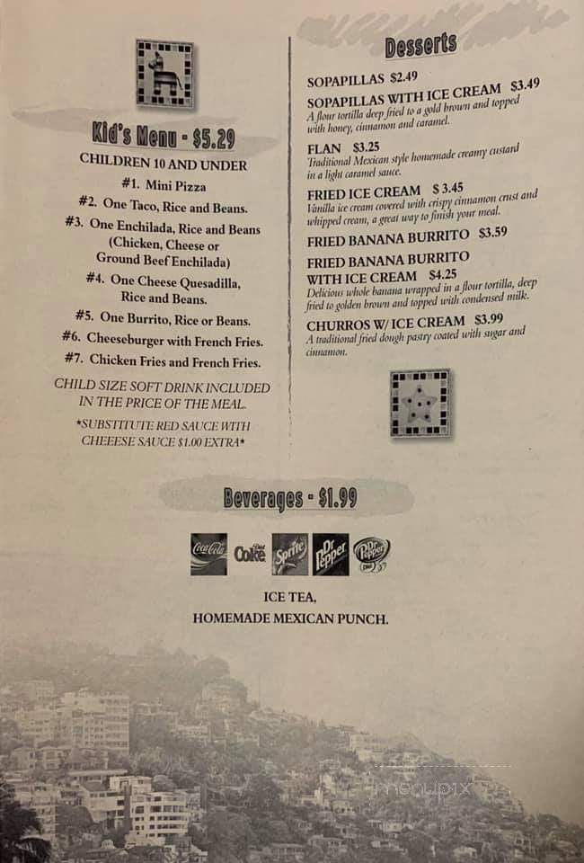 Marcelas Mexican Restaurant - Rison, AR menu_pic