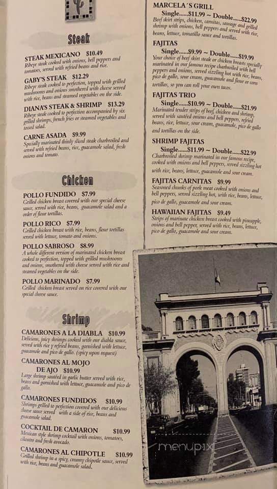 Marcelas Mexican Restaurant - Rison, AR menu_pic