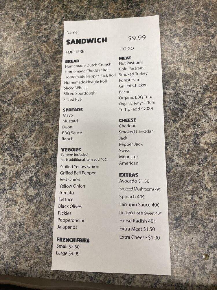 McIntosh Farm Country Store - Arcata, CA menu_pic