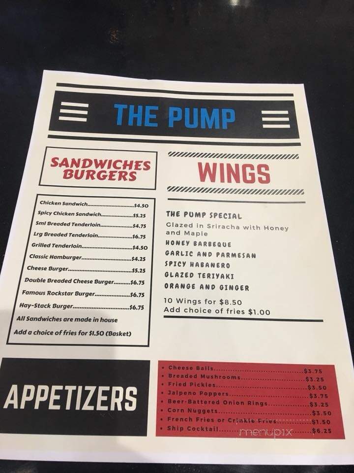 Town Pump - Tama, IA menu_pic