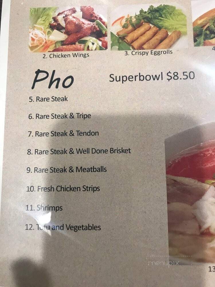 Pho Superbowl - La Mesa, CA menu_pic