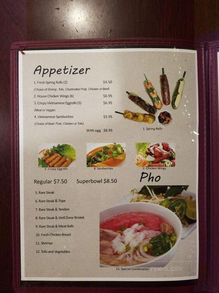 Pho Superbowl - La Mesa, CA menu_pic