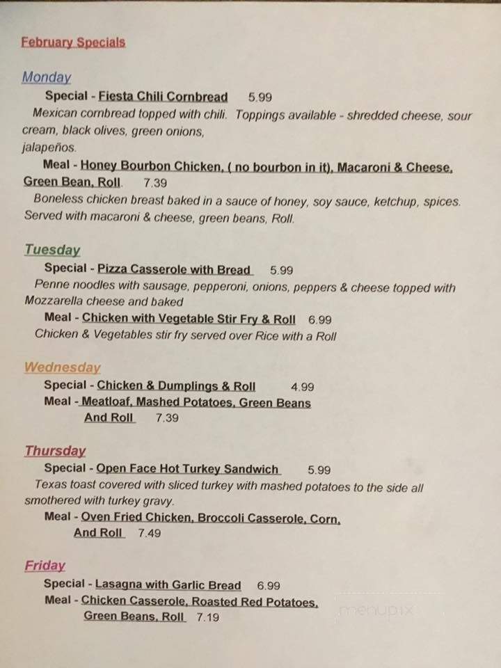 Hamock's Perkadeli - Clinton, TN menu_pic