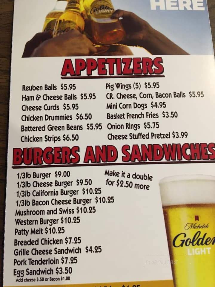 Willard's Saloon & Eatery - Backus, MN menu_pic