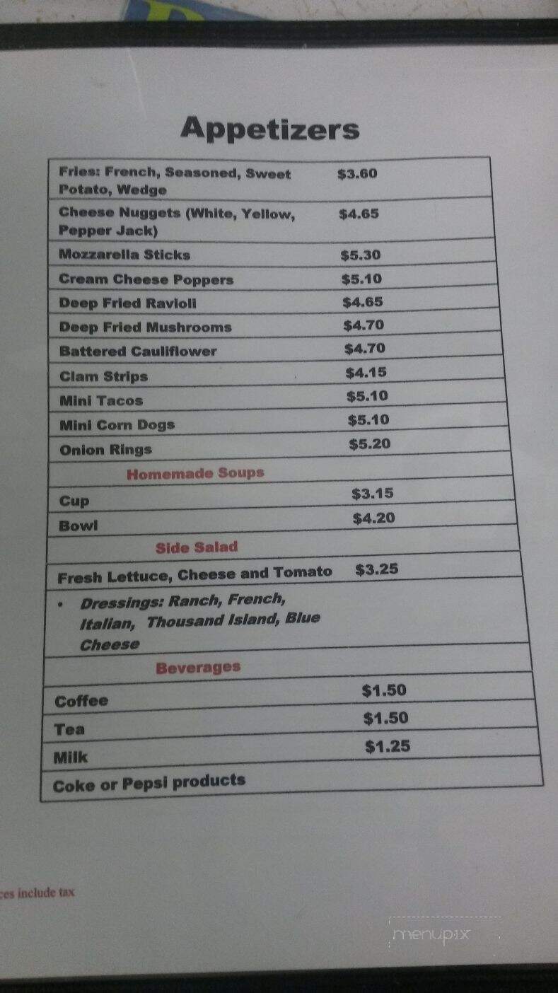 C & R Bar - Niagara, WI menu_pic