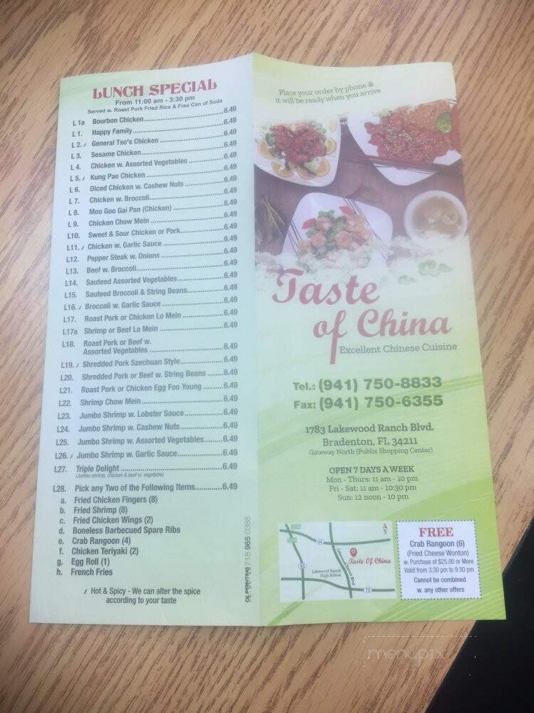 Taste Of China - Bradenton, FL