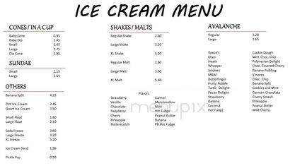 Red's Drive Inn - Greenfield, MO menu_pic