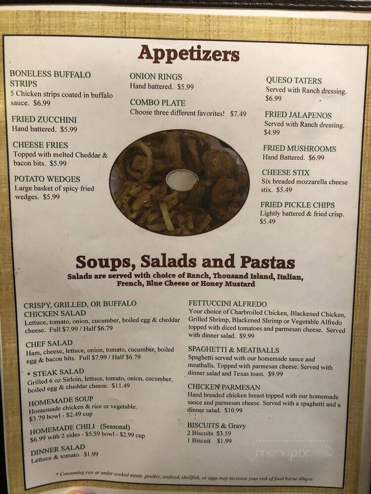 Johnny Reb's Dixie Cafe - Hearne, TX menu_pic