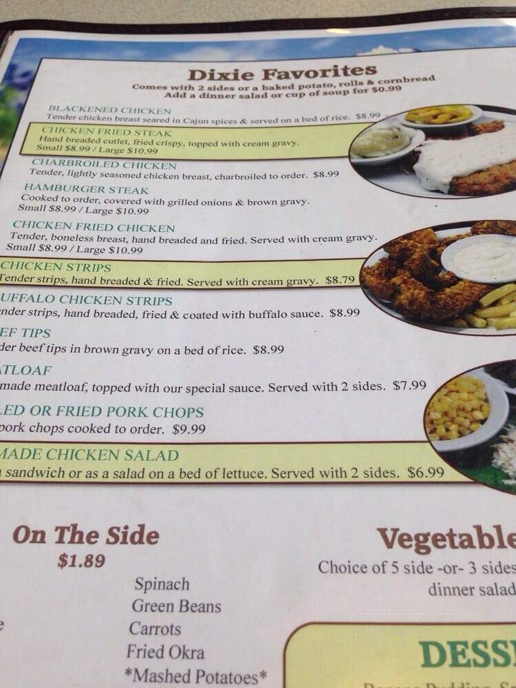 Johnny Reb's Dixie Cafe - Hearne, TX menu_pic