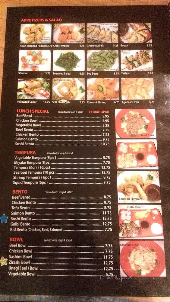 Miyake Japanese Restaurant - Pueblo, CO menu_pic